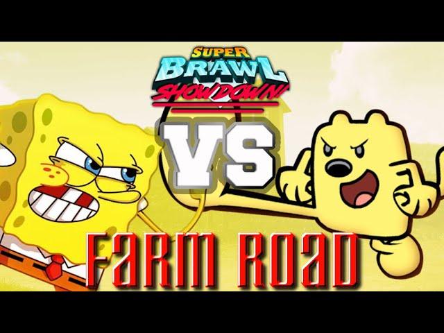 SpongeBob SquarePants vs Wubbzy II | Super Brawl Showdown v0.3.0b Full Match Gameplay