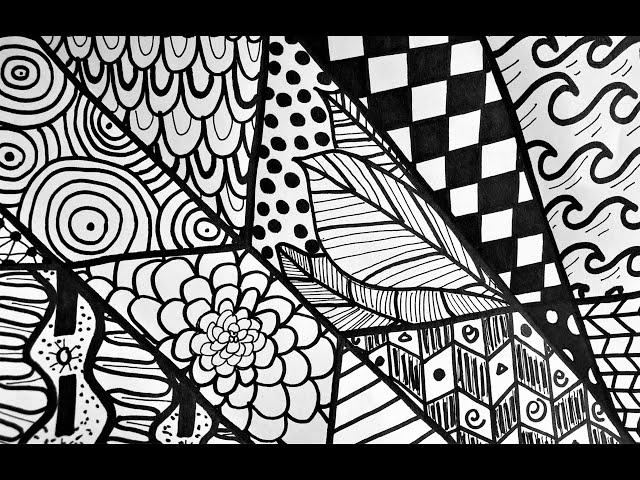 Zentangle Practice Page