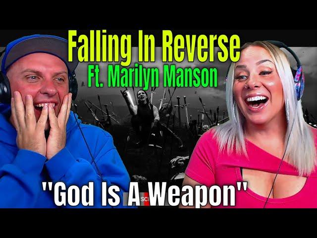 Reaction To Falling In Reverse - "God Is A Weapon" Ft. Marilyn Manson | THE WOLF HUNTERZ REACTIONS
