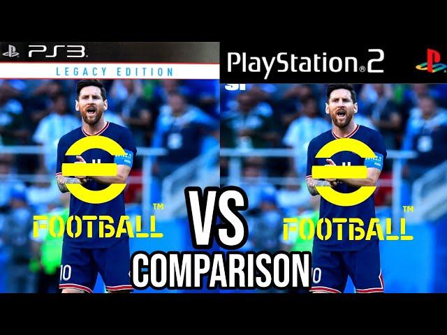 eFootball PES 22 PS3 Vs PS2