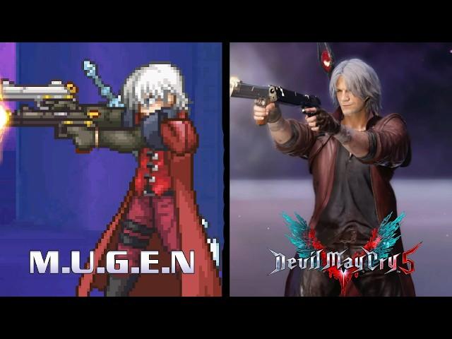 DEVIL MAY CRY 5 Vs MUGEN | Dante Special Moves Comparison