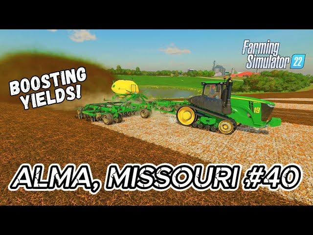 ALMA MISSOURI FS22 | Direct Drilling Barley & Slurry Spreading | 4K Timelapse