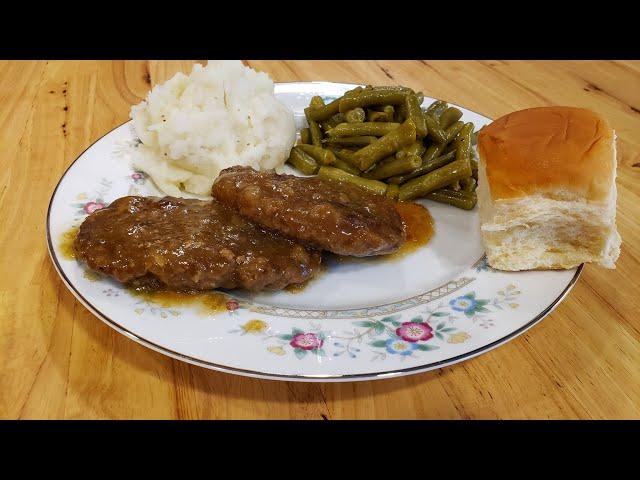 Salisbury Steak And Gravy - 100 Year Old Recipe - The Hillbilly Kitchen