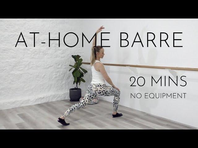 20 Min At-Home Barre Workout | No equipment | Use a Chair at Home