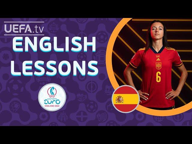 ENGLISH LESSONS with SPAIN midfielder AITANA BONMATÍ | #WEURO 2022