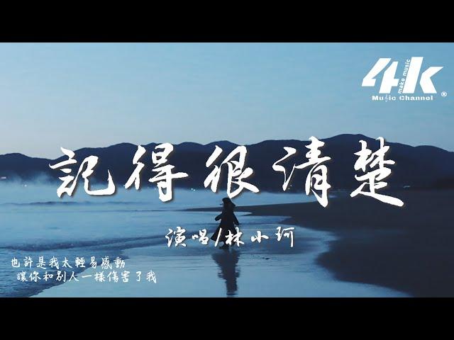 林小珂 - 記得很清楚『那晚你聽了我曾受的傷，說會保護我。』【高音質|動態歌詞Lyrics】