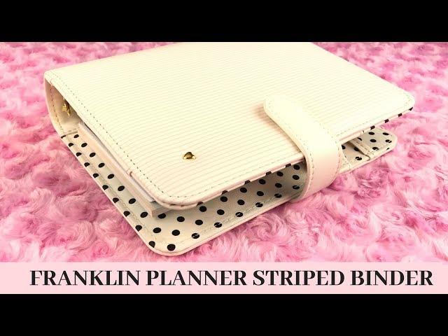 Splendor Planner Love Simulated Leather Snap Binder - Franklin Planner Striped