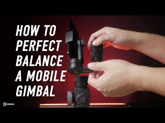 How to Perfect Balance a Mobile Gimbal // Zhiyun Smooth 4 // Chung Dha