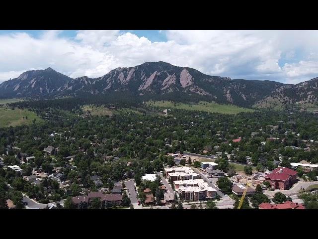 Boulder college drone footage