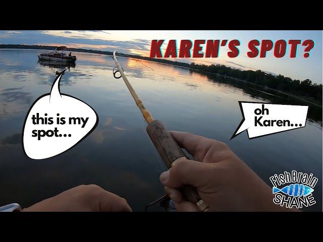 KAREN ROLLS UP ON ME AGAIN …And We Fish Her Spot⁉️ (Crappie Fishing)