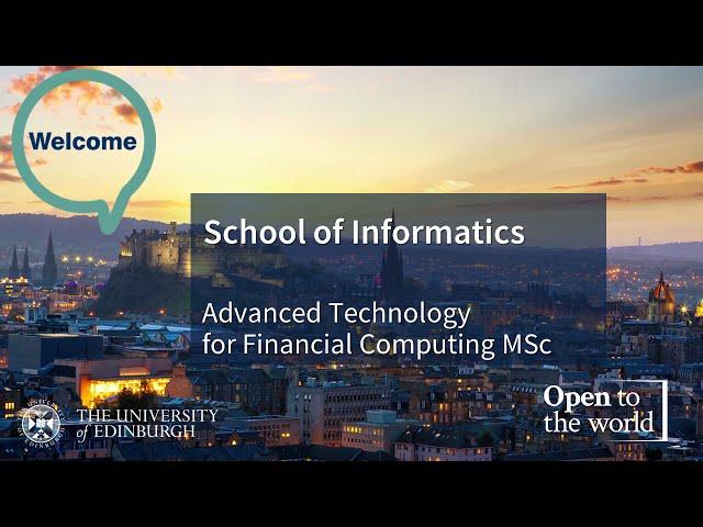 Introducing the Advanced Technology for Financial Computing MSc