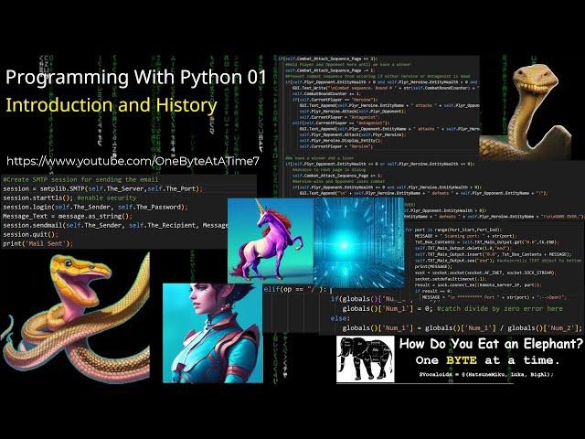 Programming With Python 01: Introduction, History and Background