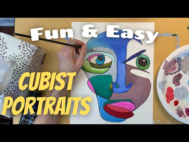 How to Draw and Paint Picasso Faces | Cubist Portraits