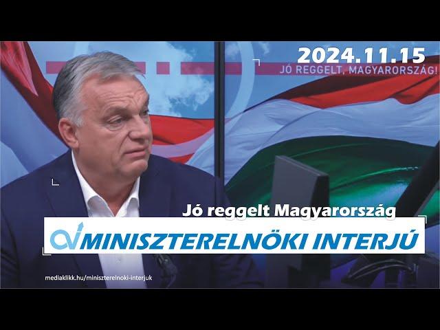 Orbán Viktor: 2025-ben olyan dolgok történnek Magyarországon, amelyek korábban még nem - 2024.11.15