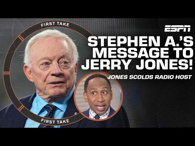 Stephen A.‘s message to Jerry Jones after FIERY interview about Cowboys' woes ️ | First Take