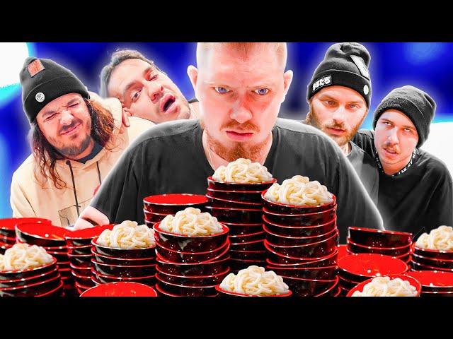 We ate Over 500 Bowls of Noodles (50,000 Calories)