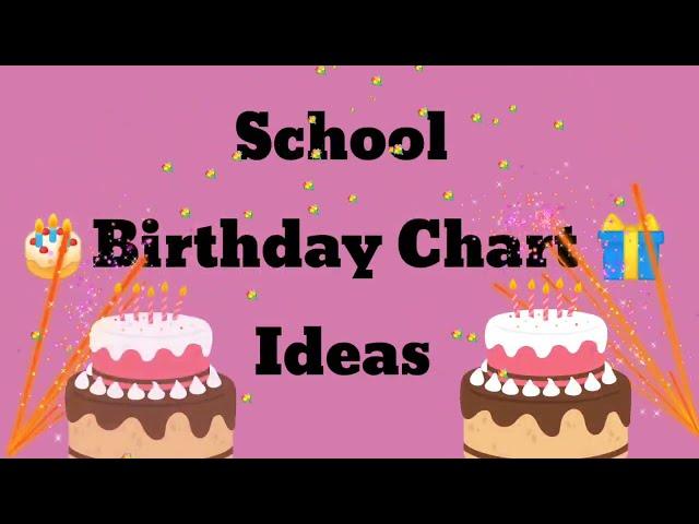 Classroom Birthday Chart design/ Ideas #schoolcrafts #classroomdecorationideas #chart