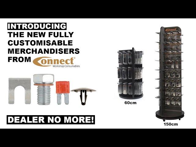 DEALER NO MORE! - New fully customisable merchandisers from Connect Workshop Consumables