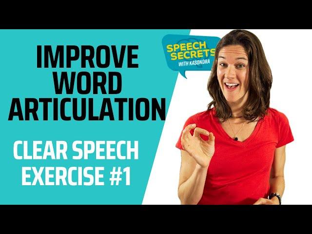 Exercise for Clear Speech and Articulation- 3 Syllable Words