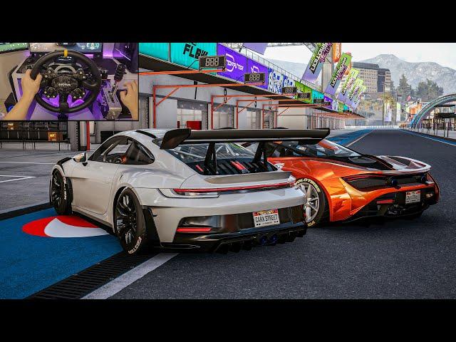 706HP Porsche 911 GT3 RS & McLaren 720S - CarX Street | Moza R16