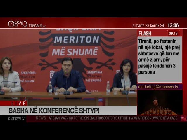 Lulzim Basha në konferencë shtypi: Rama dhe Berisha janë e keqja e Shqipërisë