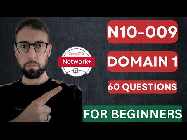 *NEW* CompTIA Network+ N10-009 Practice questions for Domain 1.