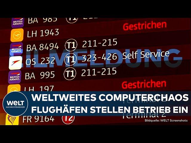 MICROSOFT: Weltweiter IT-BLACKOUT! Massive Störungen im Flugverkehr durch Software Crowdstrike