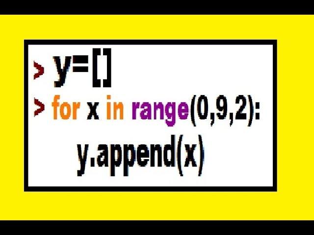 Python: Lists, Loops, Append