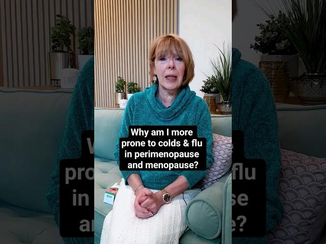 Why am I more prone to colds and flu in perimenopause and menopause? #menopause #perimenopause