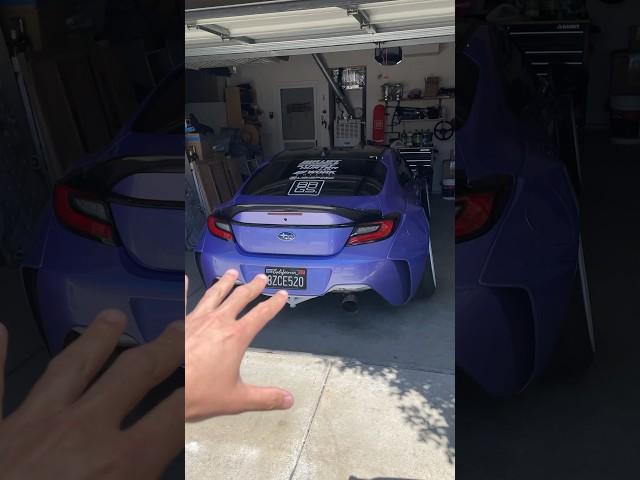 Loudest BRZ In The World? Straight Pipe Exhaust Cold Start! #cars #exhaust #subaru #shorts