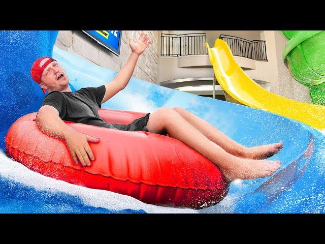 24 Hours Overnight In My Own Waterpark!