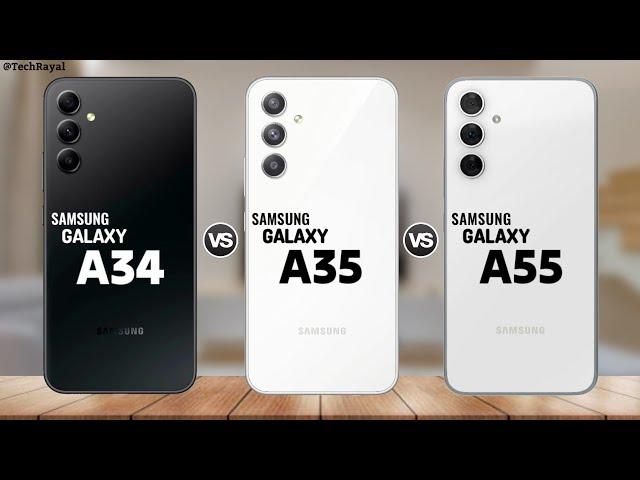 Samsung Galaxy A34 vs Samsung Galaxy A35 vs Samsung Galaxy A55 || Price | Full Comparison