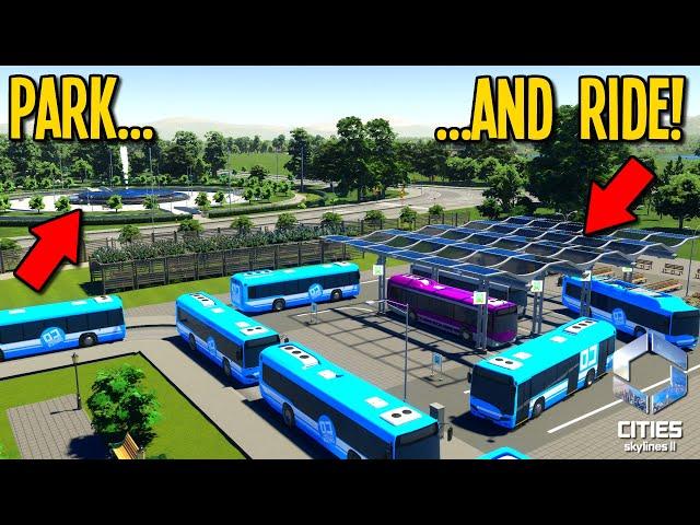 Cities Skylines 2 Citizens LOVE This Bus Hub and Park Combo!