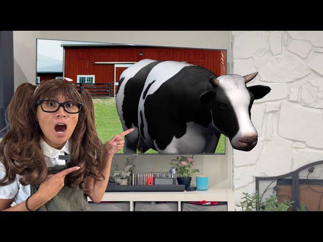 Herbivore Farm Animals for Kids | Farm Animals Come Out of the TV!