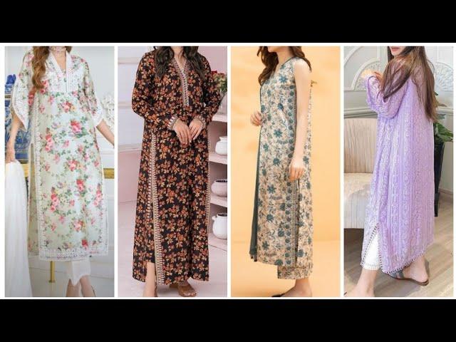 New Summer Long Shirt Designs 2024 | Garmiyon K Liye Long Shirt K New Designs | Long Dresses