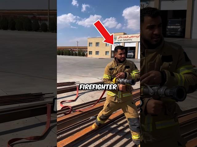 Firefighter Gets Stuck 