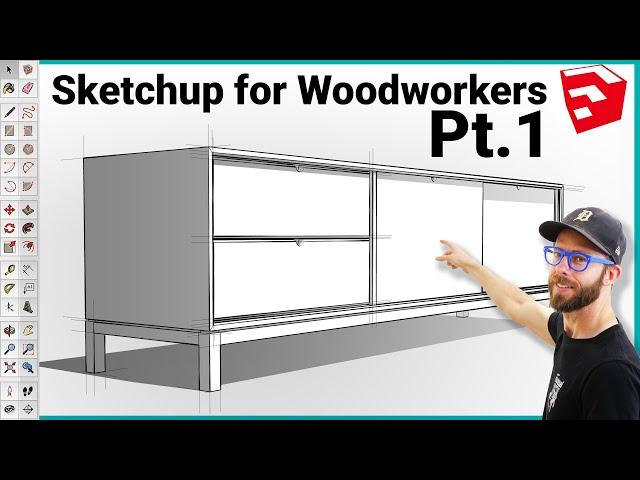 Modeling a Complete Project in Sketchup for Beginners Pt.1 - Sketchup for Woodworkers