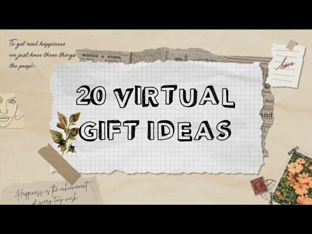 20 Online gift ideas | Virtual surprise | Digital gifts | Long distance gifts