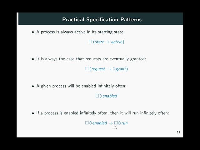 Introduction to LTL. Part 4: Practical Specification Patterns