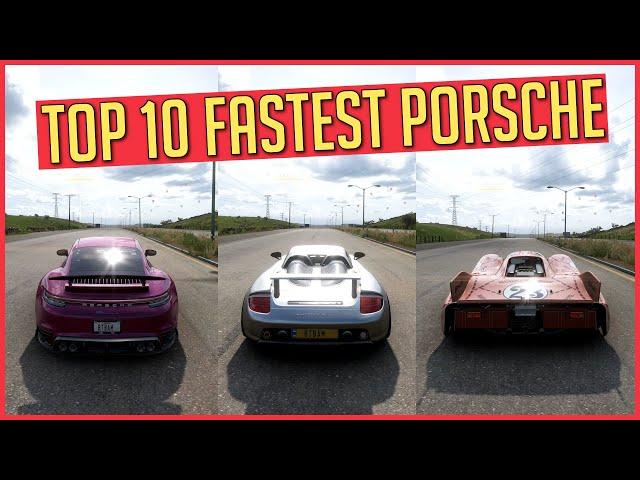 TOP 10 FASTEST PORSCHE in Forza Horizon 5 | Best Top Speed