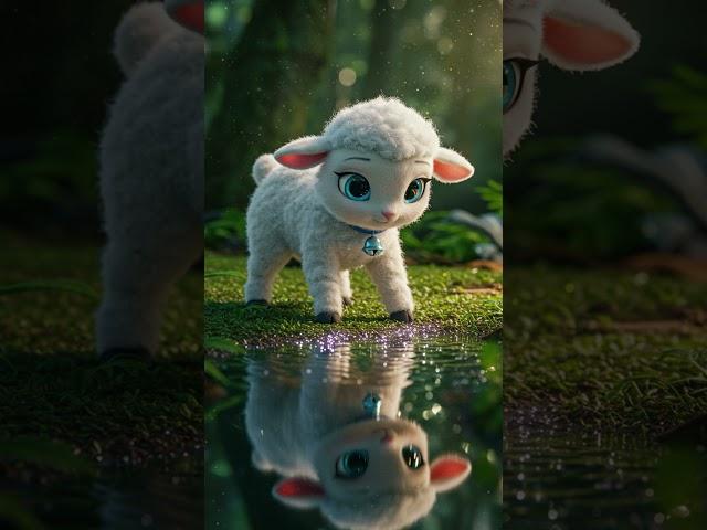 Luna the Curious Lamb #cartoon #animation #rainbow #cute #adventure #kids #sheep