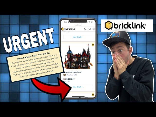 Urgent LEGO Bricklink Designer Program to Sell MORE Copies