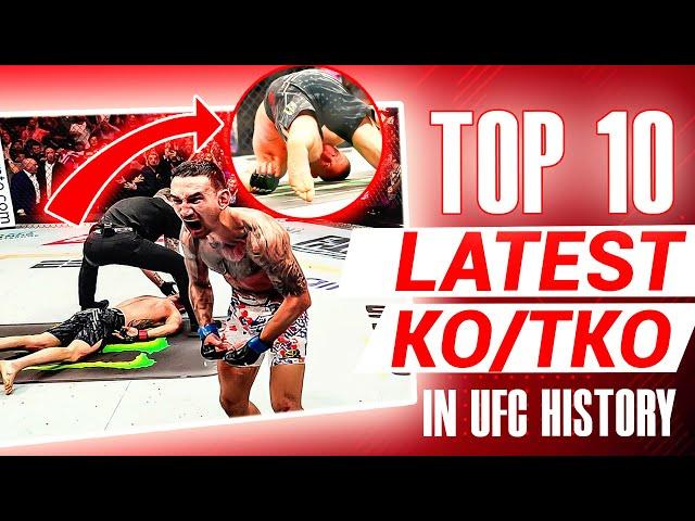 Top 10 Latest KO/TKO Stoppages in UFC History: Jaw-Dropping Finishes with Seconds to Spare!