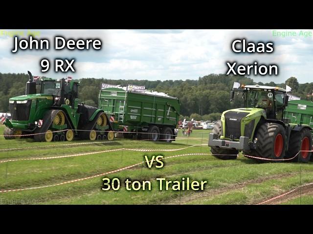 Big Agriculture Tractors / Claas Xerion 5000 vs John Deere 9RX 640