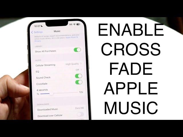 How To Enable Crossfade In Apple Music!