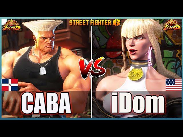 Street Fighter 6 CABA (GUILE)  Vs  iDom (MANON) Best Room MatchFightingGameWorldX