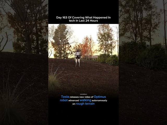 The Optimus can now navigate uneven terrain with advanced neural nets