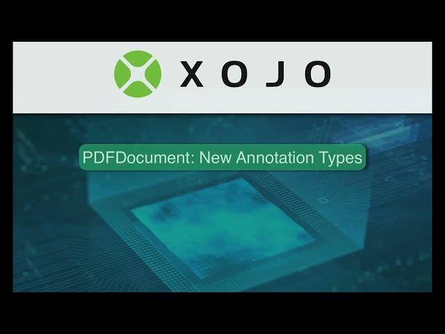 Xojo Programming: New Annotation Types in PDFDocument