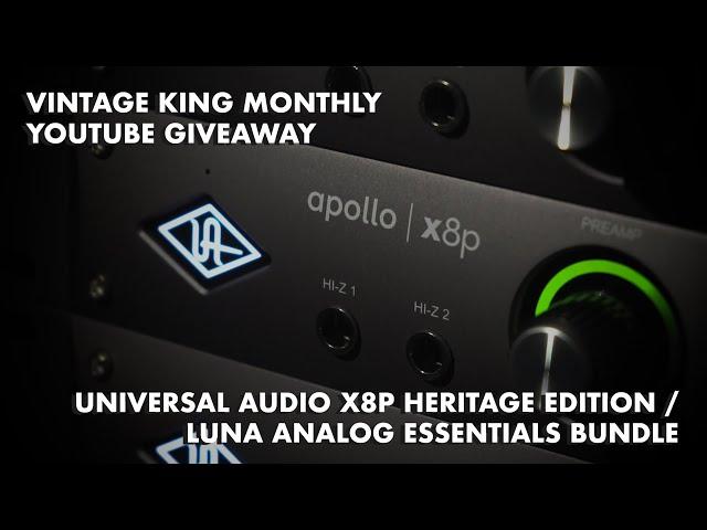 Win A Universal Audio Apollo x8p Interface & LUNA Analog Essentials Bundle From Vintage King