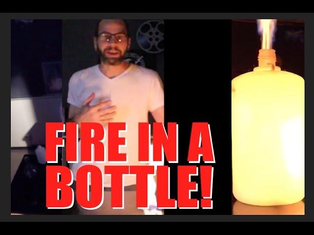 Fire in a Bottle - Awesome Combustion - Fire Bottles (aka Whoosh Bottles)